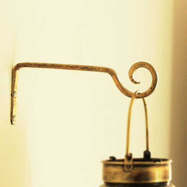 Hand Made Antique Golden Chrome Polished Iron Craft Diya Lantern/Planter Hanger