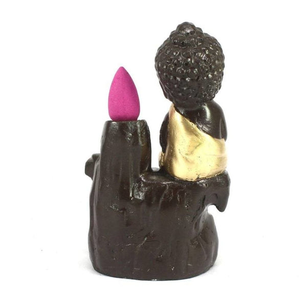 Backflow Incense Burner Homemade Adorable Buddha Statue With