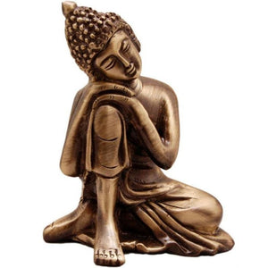 Brass Buddha Statue for Table Decor Home Decor Deck Decor