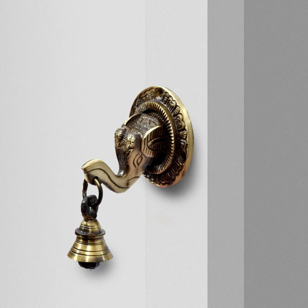 Brass Decorative Elephant Face Wall & Door Bell