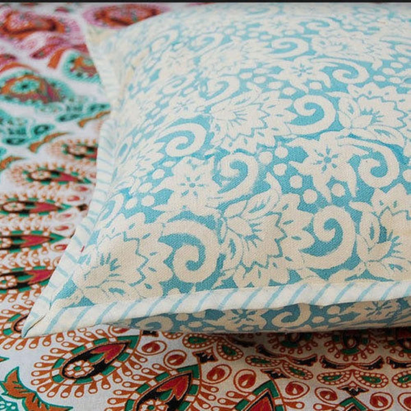 Flower Print Cushion Cover-Set of 2