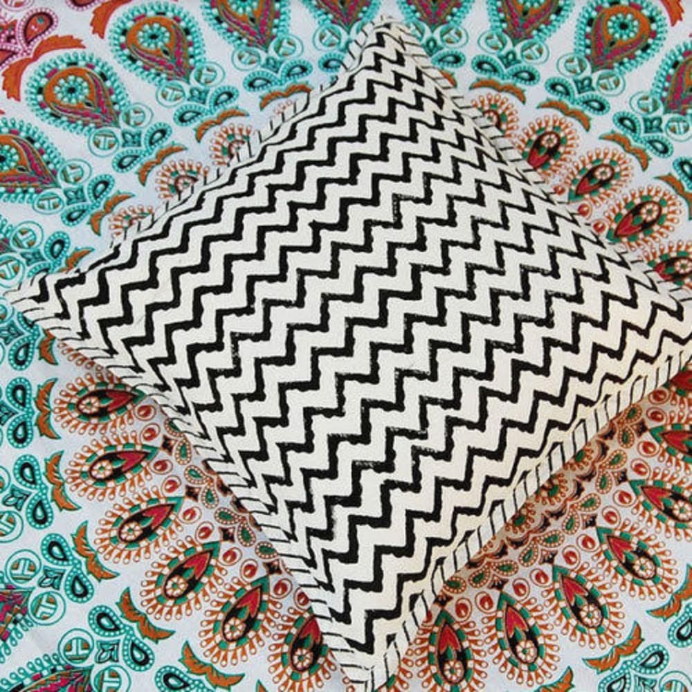 Zigzag Printed Cushion Cover-Set of 02